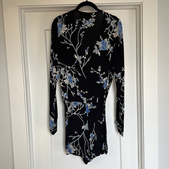 Blue Life floral long sleeve romper from Revolve - Picture 3 of 3